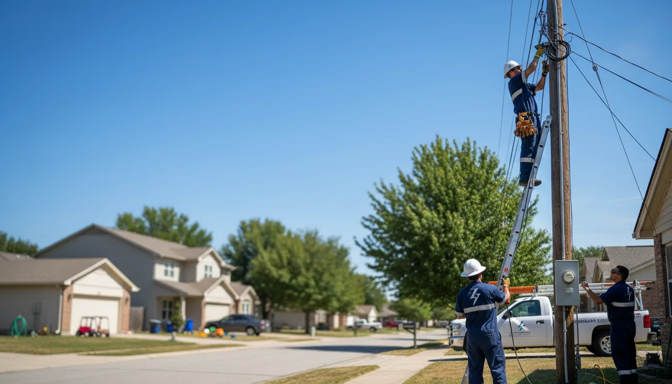 Residential electrician providing installation services in Quitman, MS